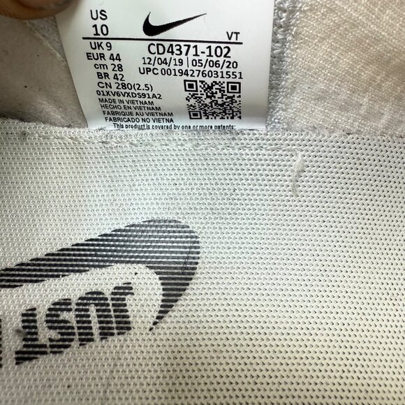 Nike Infinity Men’s React Running Shoes Size 10 White & Multicolor - Picture 7 of 10